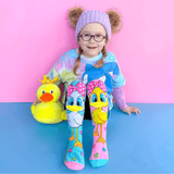 MADMIA Fluffy Duck Socks With Bill Toddler Ages 3 - 5-2006733343789551620
