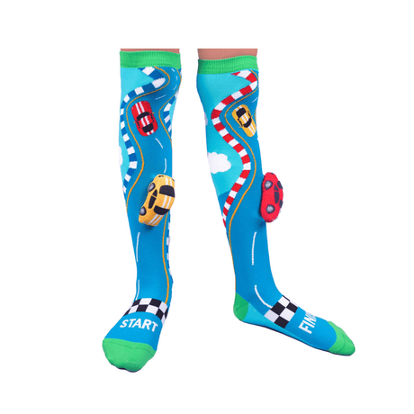 MADMIA Racing Cars Socks With Plush Cars Kids & Adults Age 6 - 99-1954803049537081345