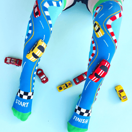 MADMIA Racing Cars Socks With Plush Cars Kids & Adults Age 6 - 99-1954803049537081347