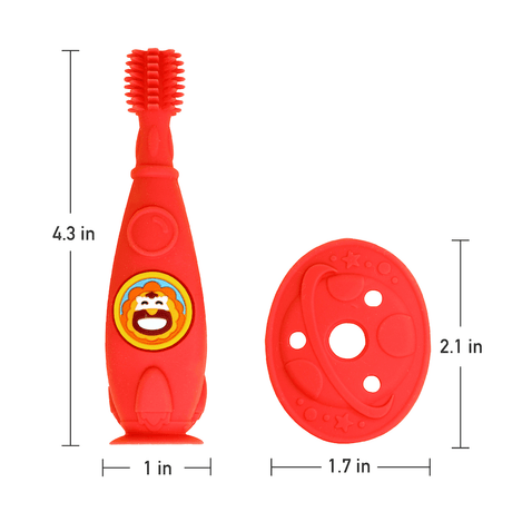 Marcus & Marcus -12M+ Self Training 360' Toothbrushes Ollie the Elephant green-1954803148111613953