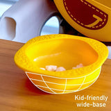 Marcus & Marcus-Baby Silicone Feeding Gift Set Marcus theLion- Red - Top-Down View