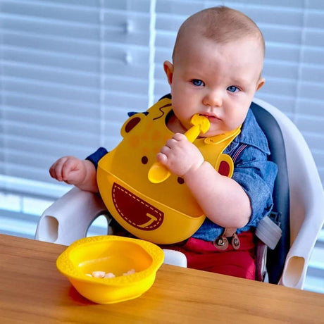 Marcus & Marcus-Baby Silicone Feeding Gift Set Marcus theLion- Red-1954803148275191810