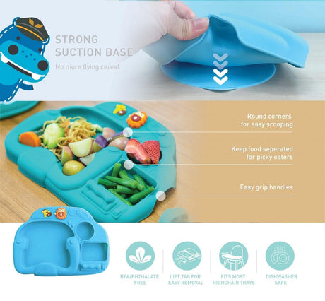 Marcus & Marcus - Creative Plate Suction Plate Lola Yellow-1954803147583131656