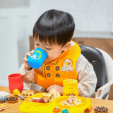 Marcus & Marcus - Creative Plate Suction Plate Lucas Blue - Front View