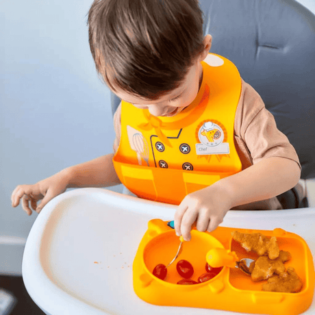 Marcus & Marcus - Creative Plate Toddler Mealtime Set Pocky Pink-1954803147771875334