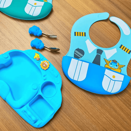 Marcus & Marcus - Creative Plate Toddler Mealtime Set Lola Yellow-1954803147943841795
