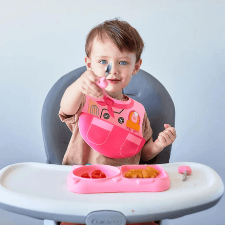 Marcus & Marcus - Creative Plate Toddler Mealtime Set Lola Yellow-1954803147943841797