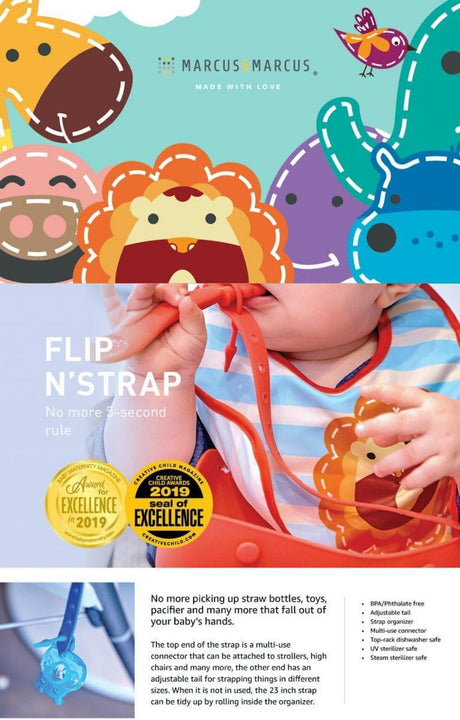 Marcus & Marcus- Flip N Strap Ollie the Elephant green-1954803149139218439