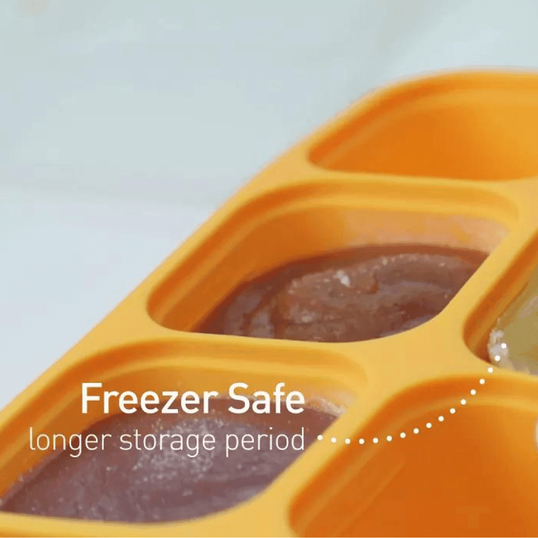 Marcus & Marcus-Food Cube Tray (1 o.z. x 8) Lucas the Hippo- Blue-1954803148447158277