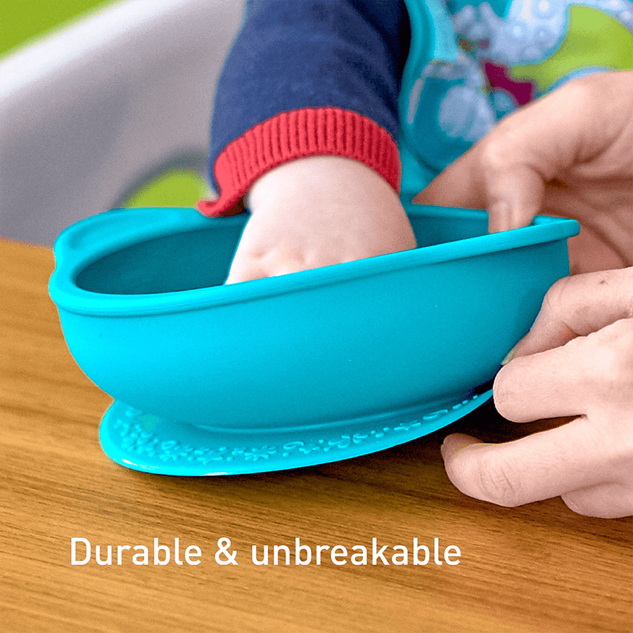 Marcus & Marcus - Sunction Bowl with Lid Ollie the Elephant green-1928303301120626692