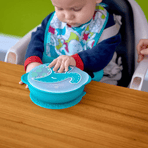 Marcus & Marcus - Sunction Bowl with Lid Ollie the Elephant green-1928303301120626694