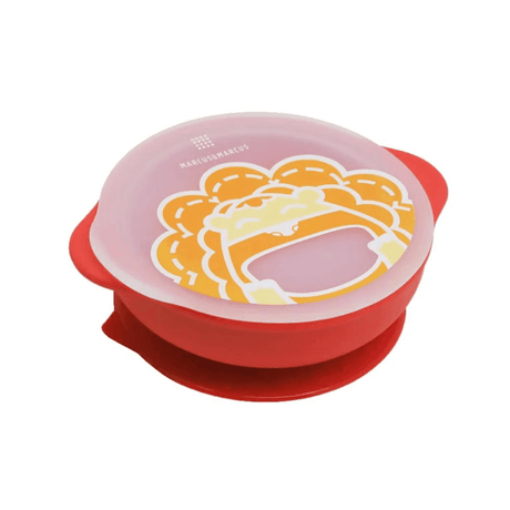 Marcus & Marcus - Sunction Bowl with Lid Marcus the Lion- Red-1954803149306990592