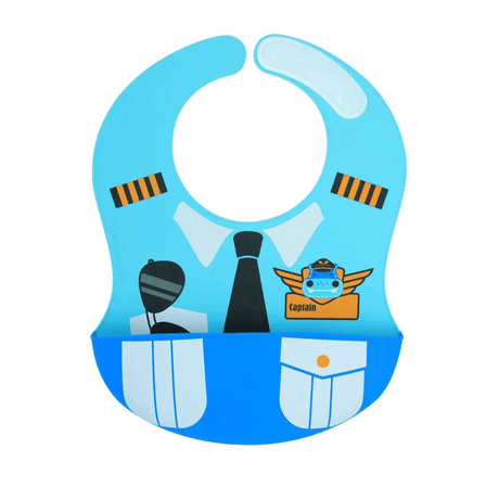 Marcus & Marcus -Wide Coverage Creative Toddler Bibs Lucas Blue-1954803043954462720