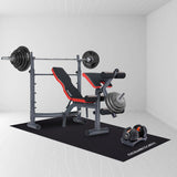 Powertrain 1.5m Exercise Equipment Mat - Rear View