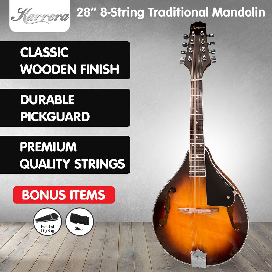 Karrera Traditional Mandolin Guitar - Sunburst