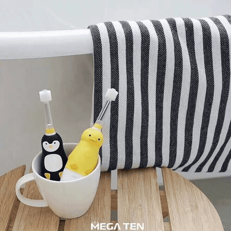 MEGA TEN 360-Degree Kids Electric Toothbrush with LED Light 1-4 Yrs Monkey-1954803151181844488