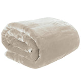 Laura Hill 600-GSM Mink Blanket Queen Size Double-Sided Soft Plush Bed Faux Throw Rug 220 X 240 - Side View