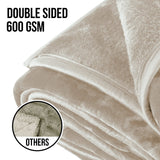 Laura Hill 600-GSM Mink Blanket Queen Size Double-Sided Soft Plush Bed Faux Throw Rug 220 X 240