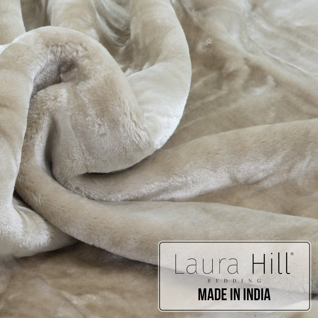 Laura Hill 600-GSM Mink Blanket Queen Size Double-Sided Soft Plush Bed Faux Throw Rug 220 X 240