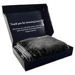 Laura Hill Faux Mink Blanket 800GSM Heavy Double-Sided - Black