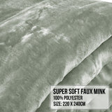 Laura Hill 600-GSM Mink Blanket Queen Size Double-Sided Soft Plush Bed Faux Throw Rug 220 X 240