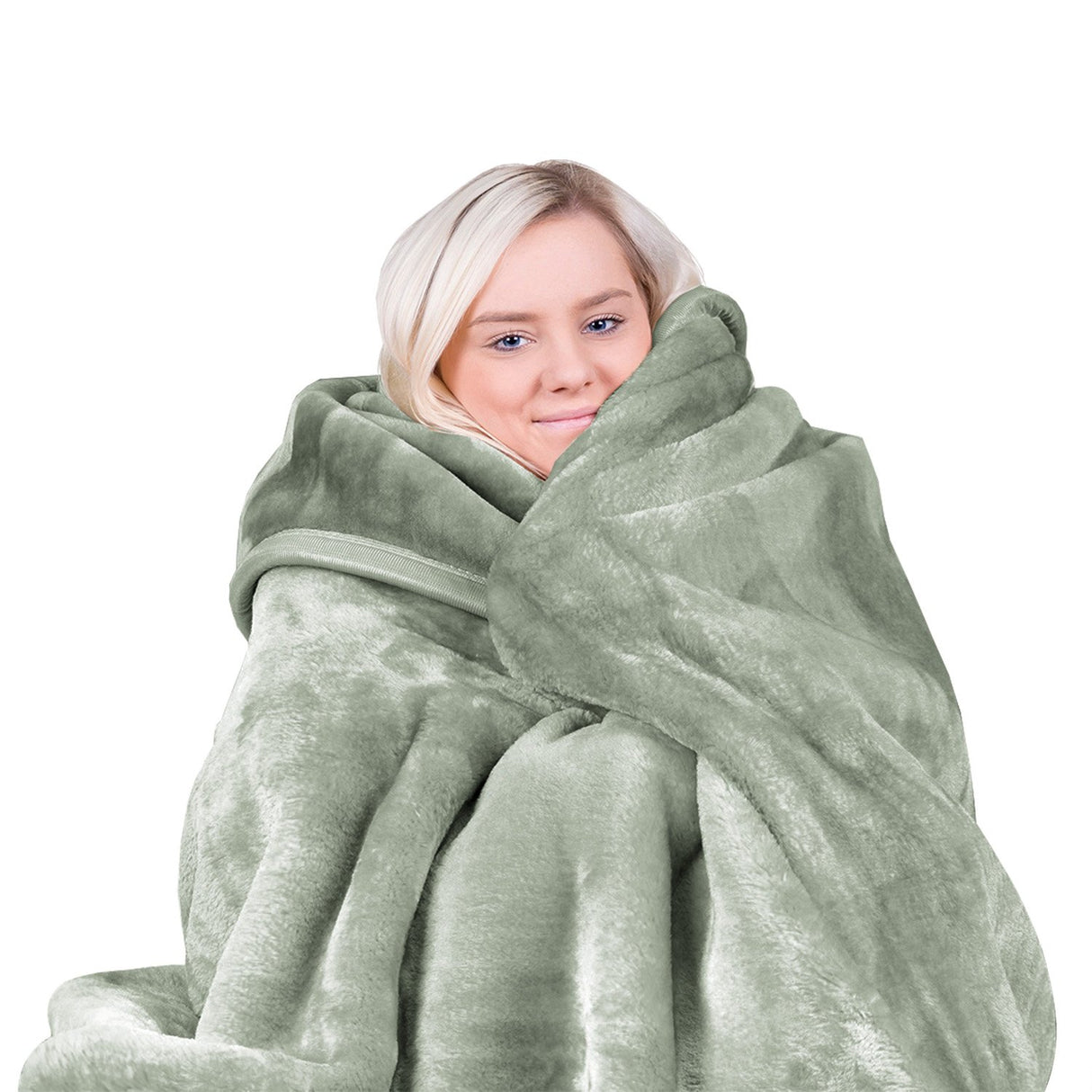 Laura Hill 600-GSM Mink Blanket Queen Size Double-Sided Soft Plush Bed Faux Throw Rug 220 X 240