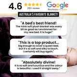 Laura Hill 600-GSM Mink Blanket Queen Size Double-Sided Soft Plush Bed Faux Throw Rug 220 X 240
