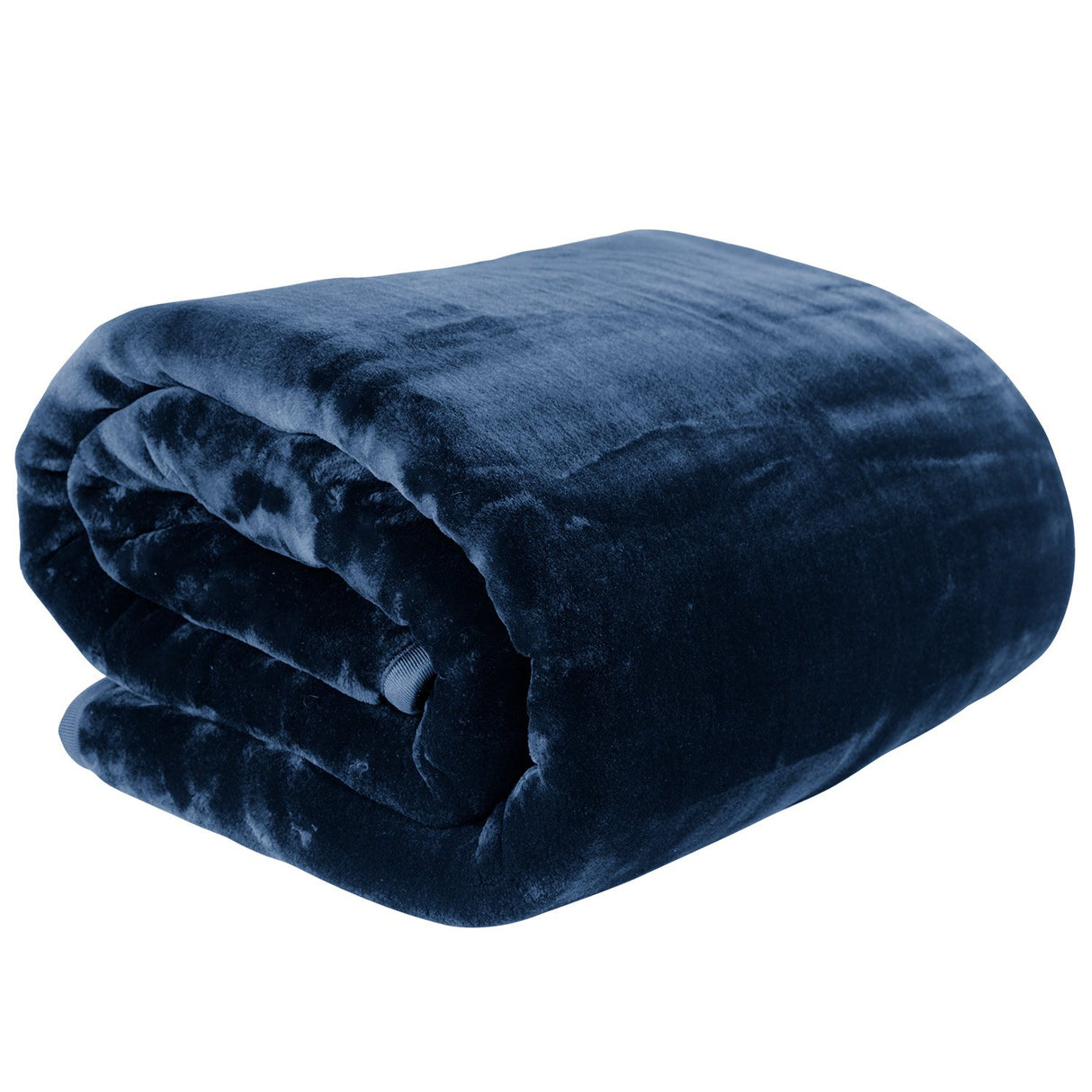 Laura Hill Faux Mink Blanket 800GSM Heavy Double-Sided - Navy Blue
