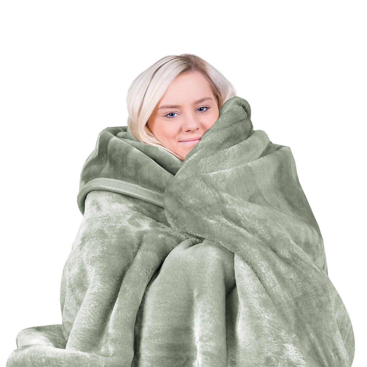 Laura Hill 800-GSM Mink Blanket Queen Size Double-Sided Soft Plush Bed Faux Throw Rug 220 X 240