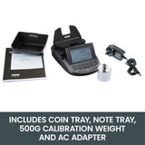 Digital Electronic Money Note Coin Counter Scales - Close-Up Angle