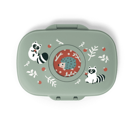 Monbento Gram Snack Box-Green Raccoon Green Raccoon-1954803050044592129