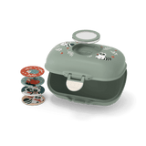 Monbento Gram Snack Box-Green Raccoon Green Raccoon - Side View