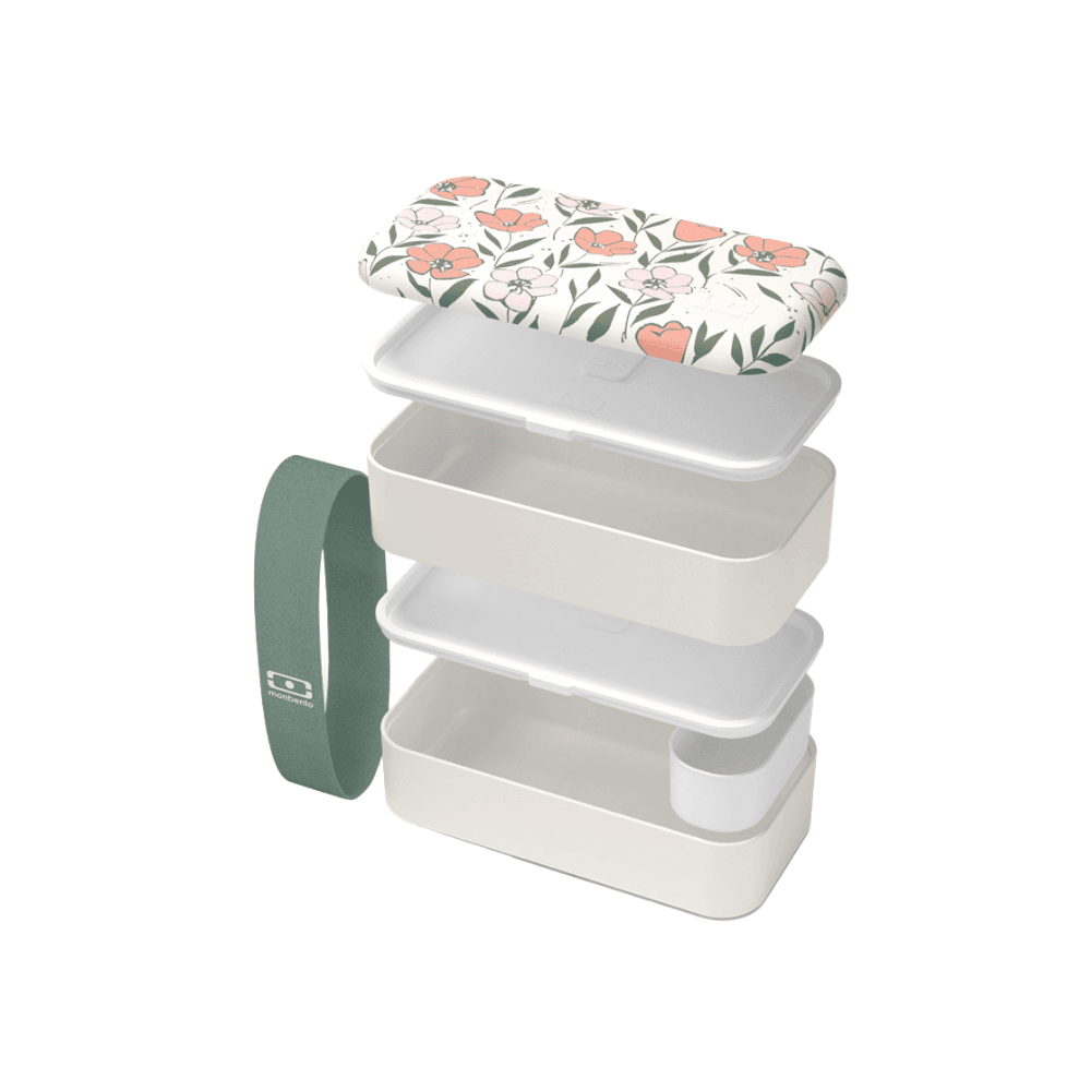 Monbento Original Graphic 1L Lunch Bento Box-Bloom Bloom-2006733474211434499