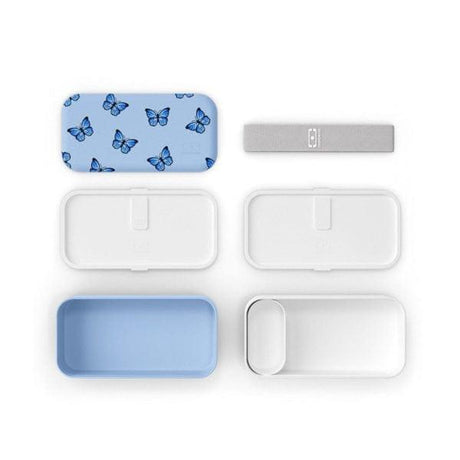 Monbento Original Graphic 1L Lunch Bento Box- Blue Butterfly Blue Butterfly-2006733335392555010