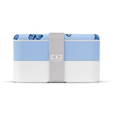 Monbento Original Graphic 1L Lunch Bento Box- Blue Butterfly Blue Butterfly - Side View