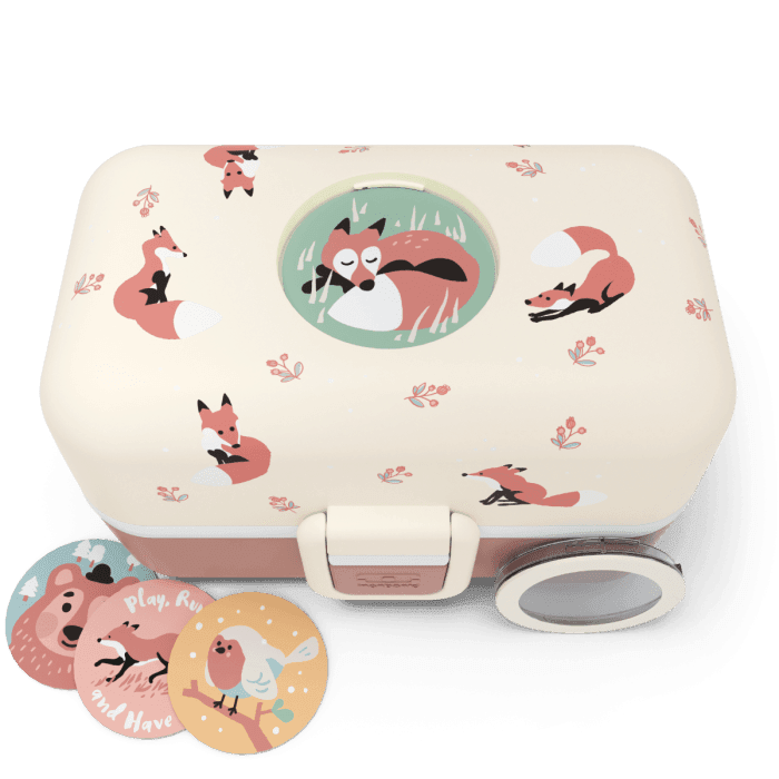 Monbento Tresor Graphic Kids's Bento Box- Cinnamon Fox Cinnamon Fox-1954803050740846593