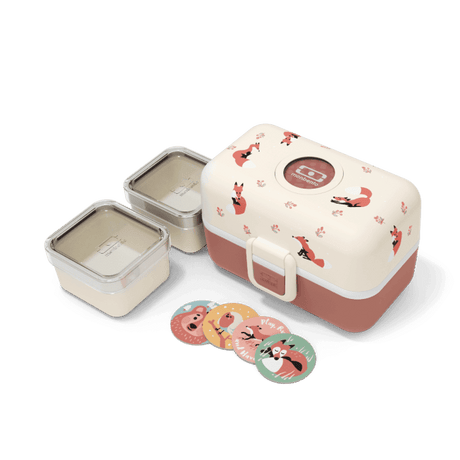 Monbento Tresor Graphic Kids's Bento Box- Cinnamon Fox Cinnamon Fox-1954803050740846594