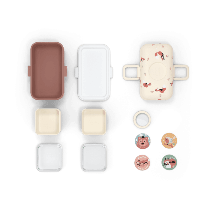 Monbento Tresor Graphic Kids's Bento Box- Cinnamon Fox Cinnamon Fox-1954803050740846597