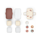 Monbento Tresor Graphic Kids's Bento Box- Cinnamon Fox Cinnamon Fox - 45-Degree Angle