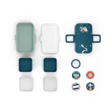 Monbento Tresor Graphic Kids's Bento Box- Cosmic Blue Cosmic Blue-1954803050392719362