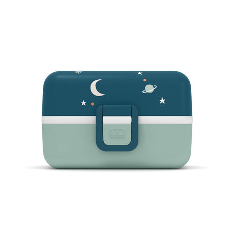 Monbento Tresor Graphic Kids's Bento Box- Cosmic Blue Cosmic Blue-1954803050392719363