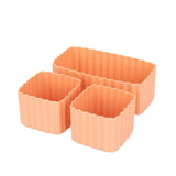 MONTII.CO Bento Cups Mixed 3pcs Apple - Side View