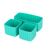 MONTII.CO Bento Cups Mixed 3pcs Apple - Top-Down View