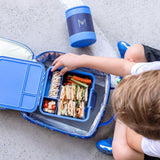 MONTII.CO Little Lunch Box Co | Bento Three - Blueberry - Front View