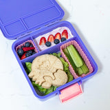 MONTII.CO Little Lunch Box Co | Bento Three -Grape - Top-Down View