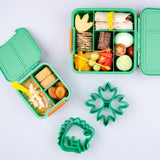 MONTII.CO Lunch Punch Sandwich Cutters | Dinosaurs - Front View