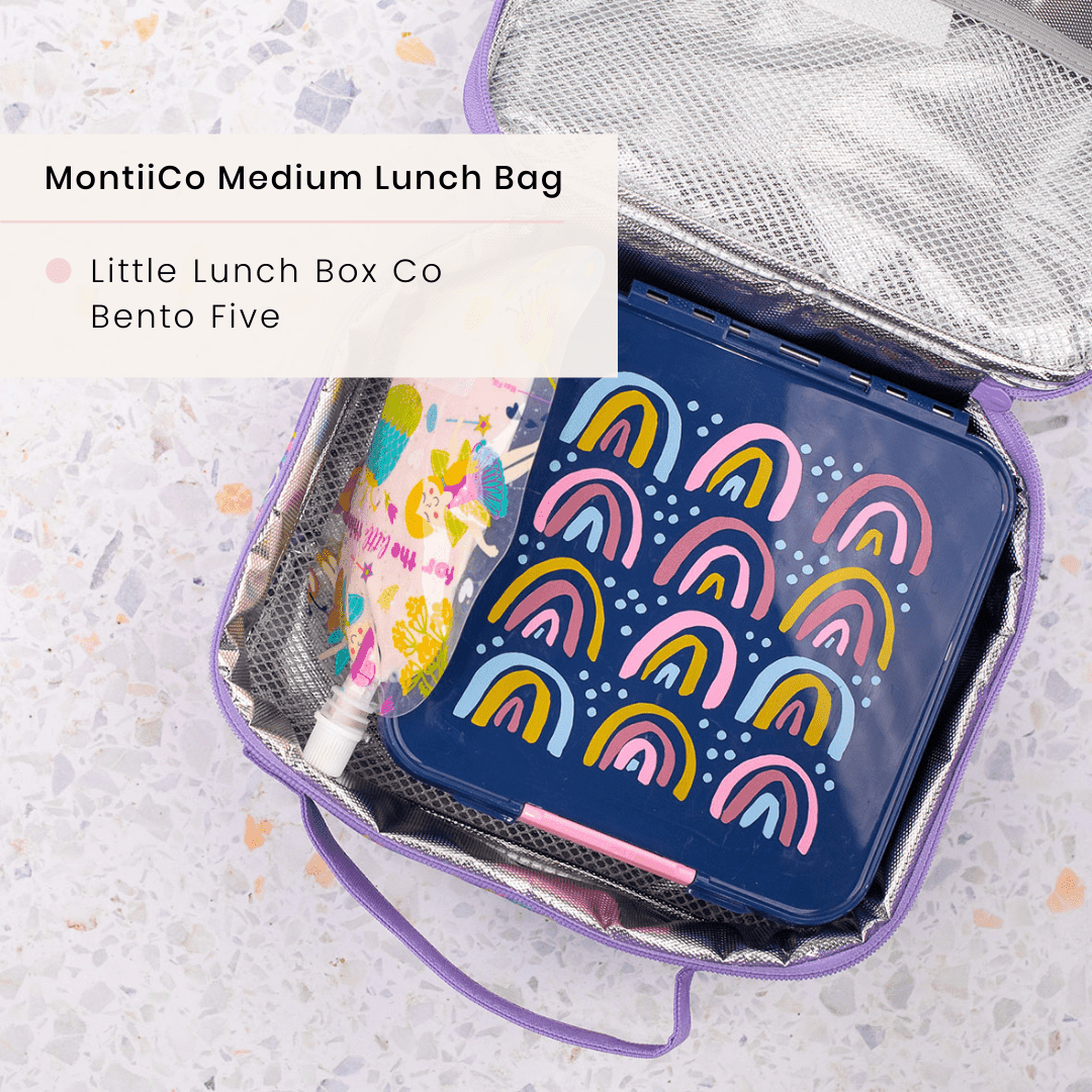 MONTII.CO Medium Insulated Lunch Bag - Petals-1954803121284845575