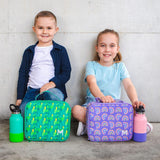 MONTII.CO Medium Insulated Lunch Bag - Pixels - Top-Down View