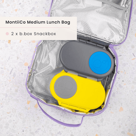 MONTII.CO Medium Insulated Lunch Bag - Pixels-1954803121498755077