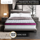 Laura Hill Memory Foam Cool Gel Infused King Mattress